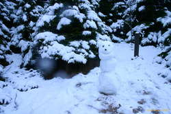 My first snowman