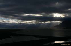 Sunbeams at Hvalnes