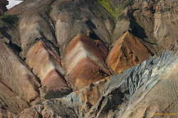 Colourful outcrops