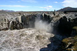 Muddy glacial water