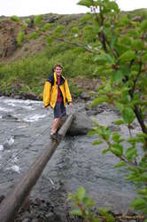 Karl on the bridge
