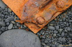 Scrap on the beach