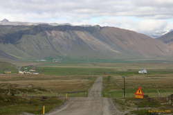 Common scene driving around Snæfellnes
