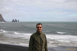 Scott at Dyrhólaey