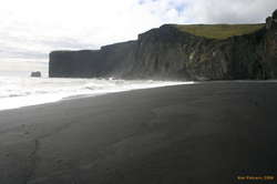 Black sandy beaches