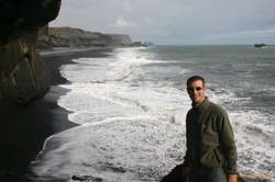 Scott at Dyrhólaey