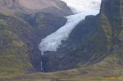Retreating glaciers