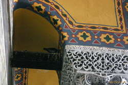 Pigeons nest inside