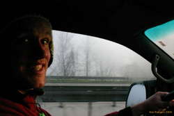 Karl driving