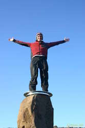 Karl on top of Esja