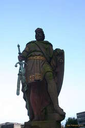 Mossy statues