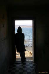 Alda in the doorway

