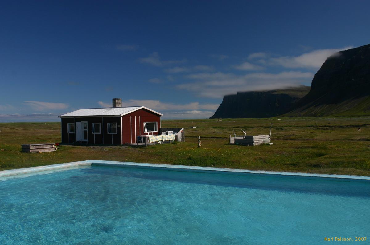 A pool with a view