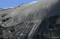 Interesting melt and fracture patterns

