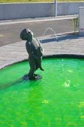 Petrol Station statues
