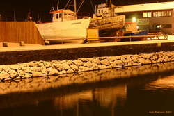 Snow at the harbour
