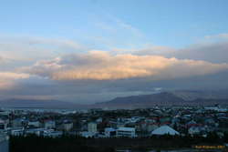 Clouds over Esja and Reykjavik
