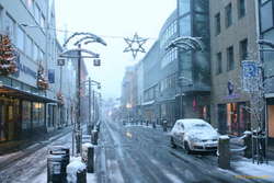 Christmas is not a busy day downtown
