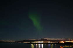 Aurora over esja