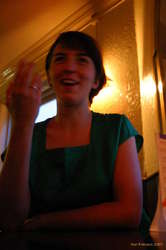 Nicky enjoying an evening in Prikið
