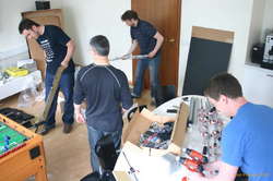 Many men, Petar, Stefan, Bjarki and Simmi
