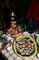 Big bottles of sake!
