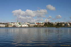 Looking across Tjörnin
