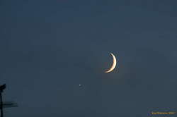 Venus and the moon

