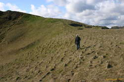 Wolfgang walking on Hjörleifshöfði
