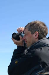 Wolfgang has a funky old camera
