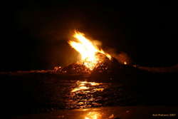 Watching the garbage burn
