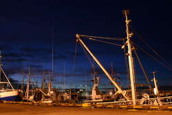 Dusk over trawlers
