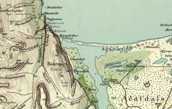 Bjargakrókur/Kaldakinn area map
