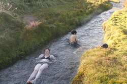The nicest temperature was a shallow section upstream
