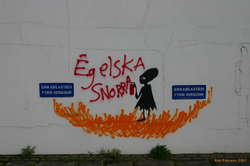 New an interesting graffiti by the sea baron

