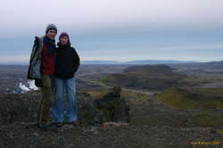 Karl and Rakel on Þorbjarnafell
