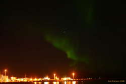 Aurora over the harbour
