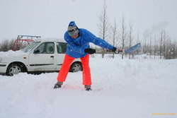 Wolfgang, the human snow plow
