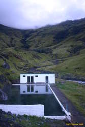 Seljavallalaug at dawn
