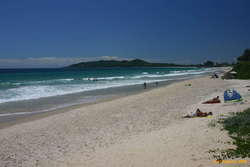 Belongil beach, looking towards Byron
