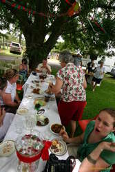 Morning tea table
