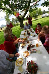 Morning tea table
