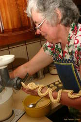 Mum making Vanilla Rings
