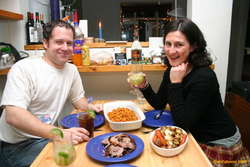 Guido and Jessica for dinner
