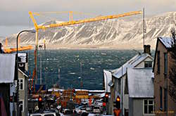 Windy day in Reykjavik
