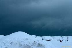 Clouds over the seawall
