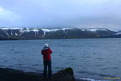 Jessica near Kleifarvatn
