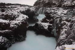 Barnafoss, last light
