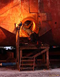 Working in the slips in -10C
