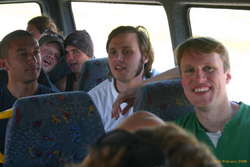 Bus scene,
